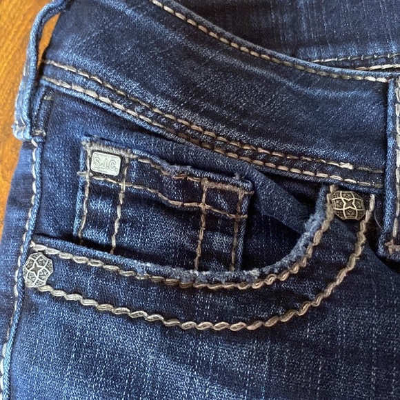 🌹 Silver Jeans 🌹 Vintage Suki Surplus Dark Blue Boot Cut Flare Jeans W27 - Picture 7 of 15